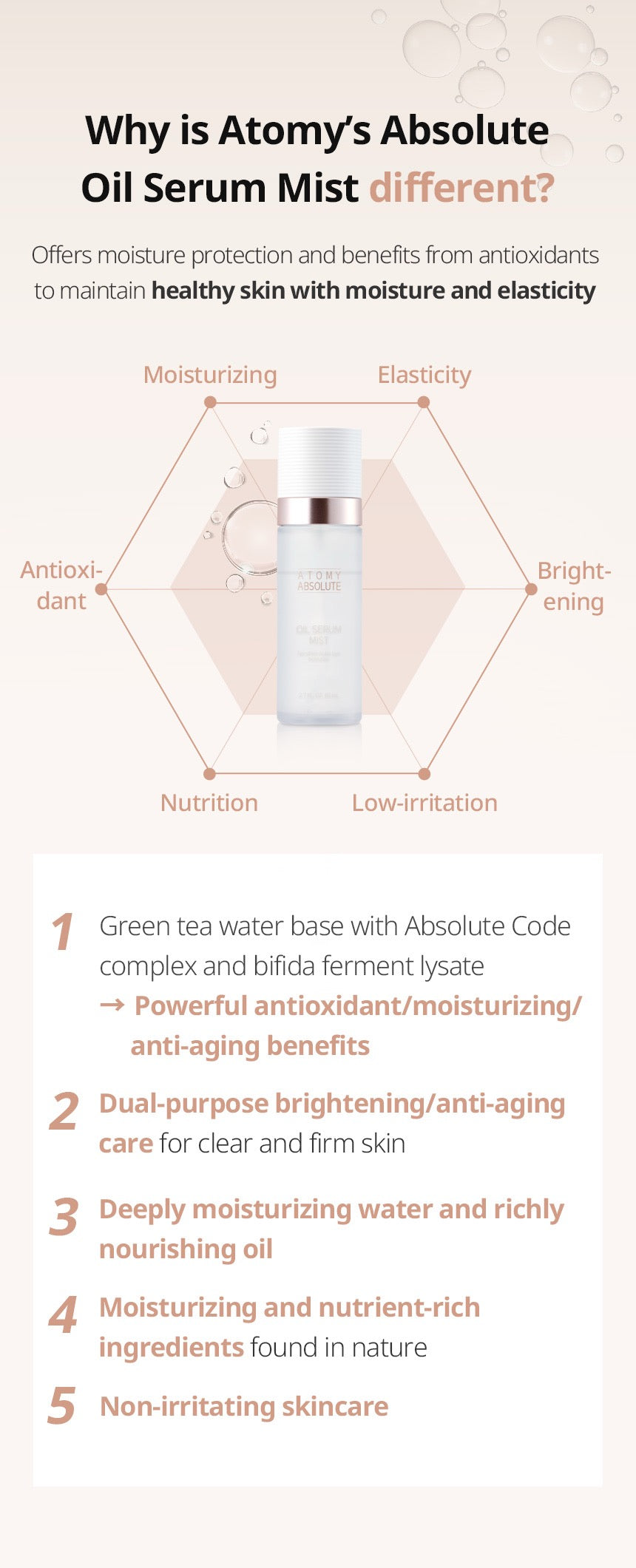 Absolute Oil Serum Mist 爱多美高纯精华油喷雾